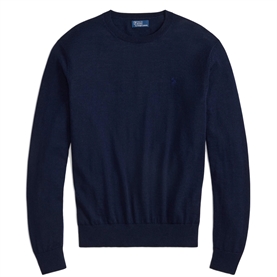 Polo Ralph Lauren Wool Crewneck Jumper, Blue